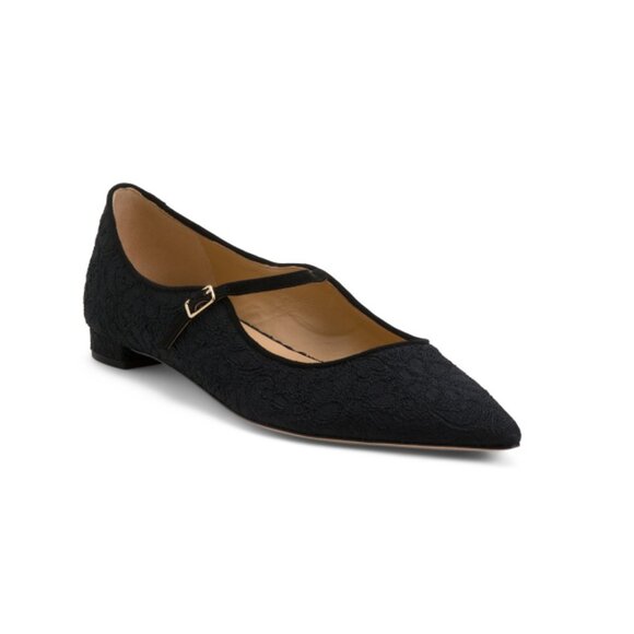 ARTEANA Black Made In Italy Genova Mary Jane Flats - Picture 1 of 2